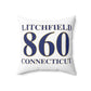 Litchfield 860 Connecticut Polyester Square Pillow