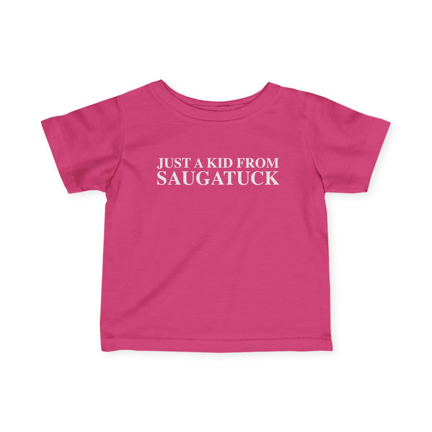 Just a kid from Saugatuck Infant Fine Jersey T-Shirt