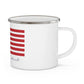Madison Connecticut Flag Enamel Camping Mug