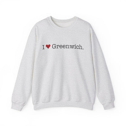 I Heart Greenwich. Unisex Heavy Blend™ Crewneck Sweatshirt