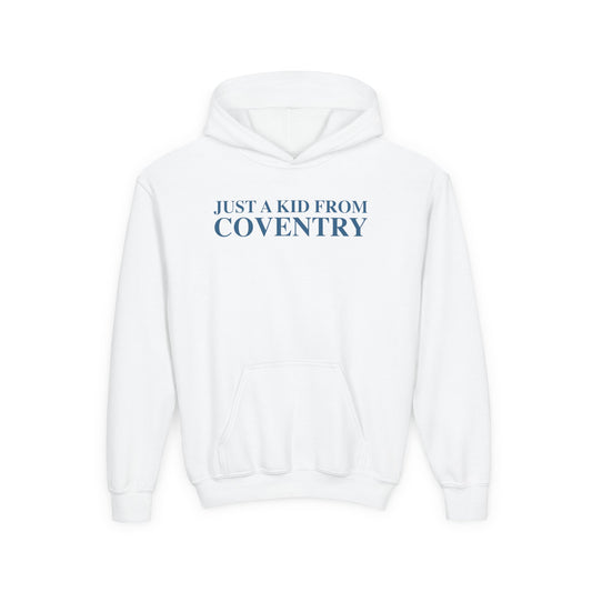 Just a kid from Coventry Youth Heavy Blend Hooded Sweatshirt