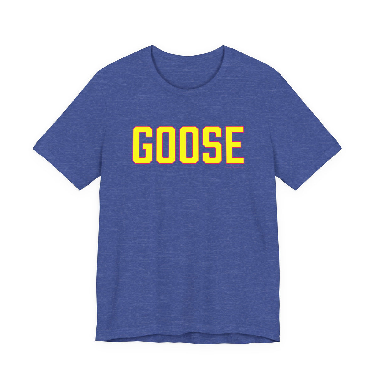Goose Zip Code Yellow & Pink Unisex Jersey Short Sleeve Tee