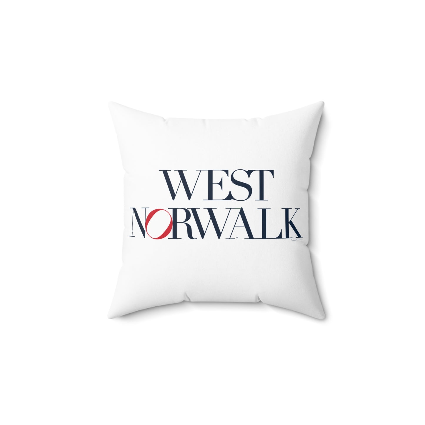 41 Tilt West Norwalk Spun Polyester Square Pillow