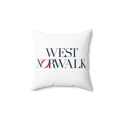 41 Tilt West Norwalk Spun Polyester Square Pillow