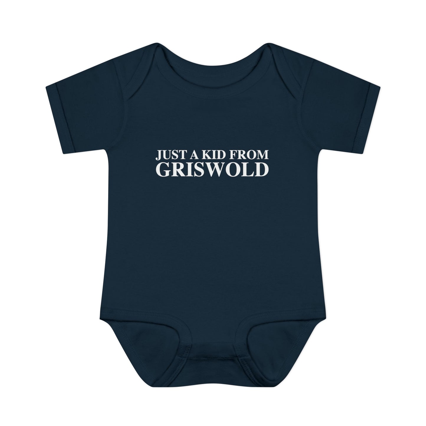 Just a kid from Griswold Infant Baby Rib Bodysuit