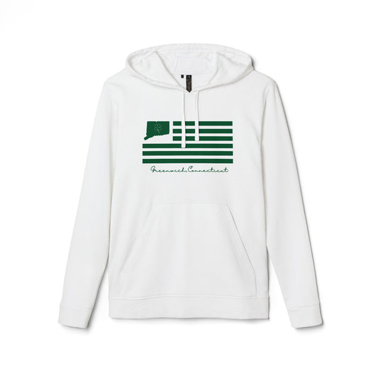 Greenwich Connecticut St Patrick’s Day Flag  adidas Unisex Fleece Hoodie