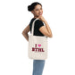 I Heart BTHL Organic Canvas Tote Bag