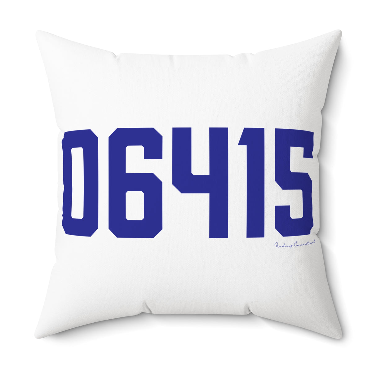 06415 Colchester Connecticut Zip Code Spun Polyester Square Pillow
