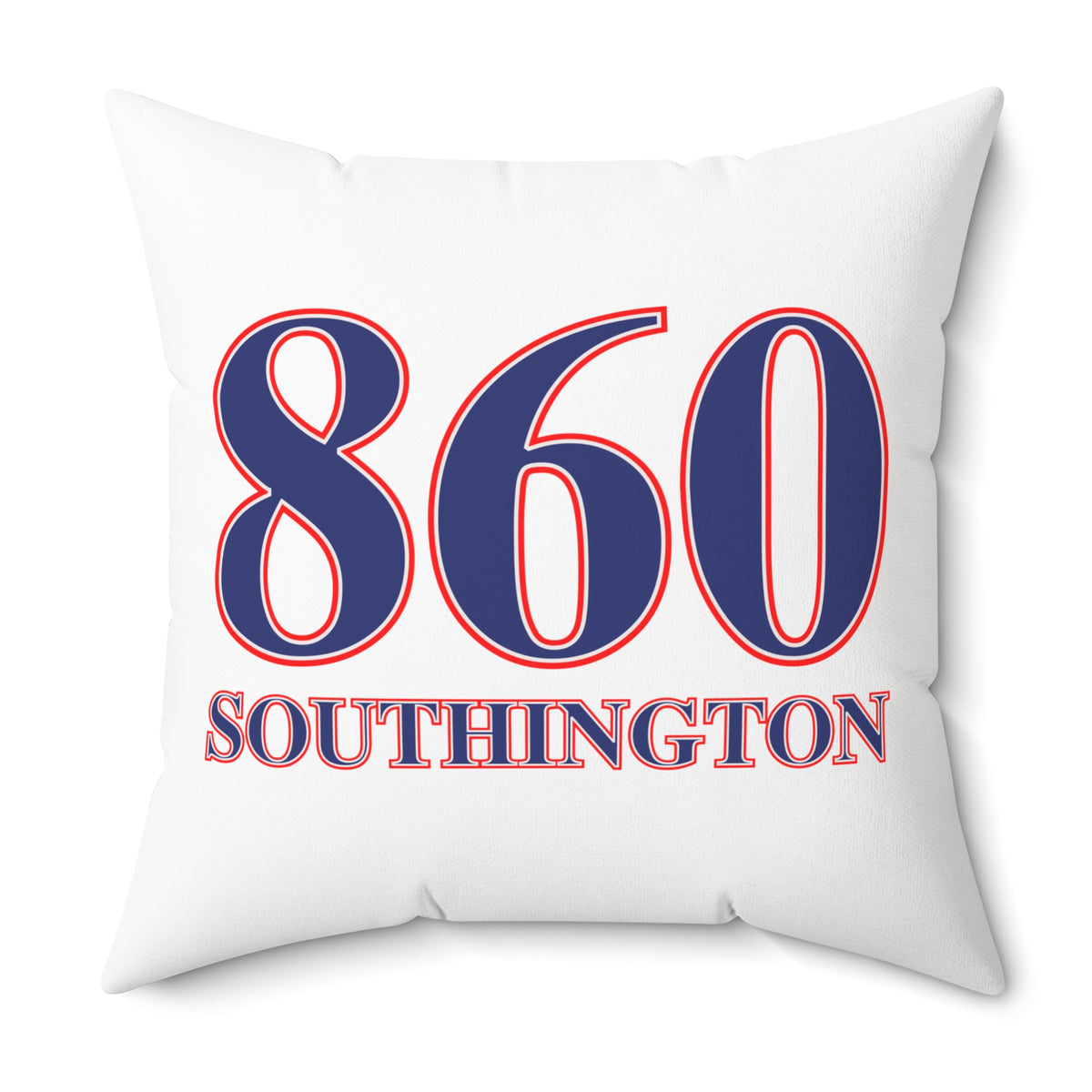 860 Southington Red, White & Blue Spun Polyester Square Pillow