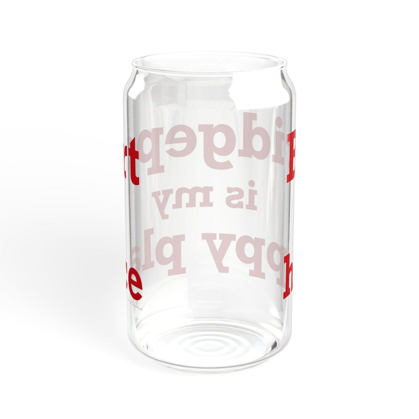 Bridgeport Is My Happy Place Sipper Glass, 16oz