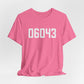 06043 Bolton CT Zip Code Unisex Jersey Short Sleeve T-Shirt