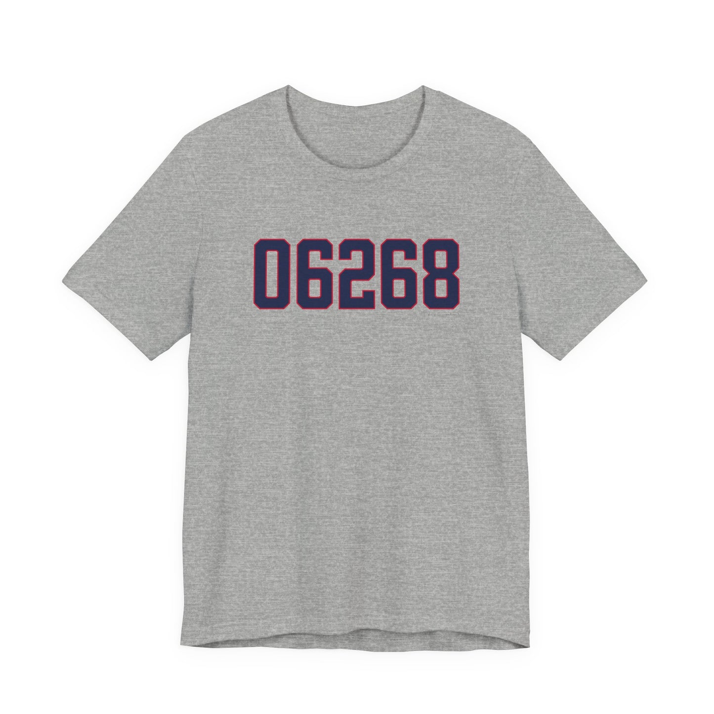 06268 Storrs Connecticut Zip Code Unisex Jersey Short Sleeve T-Shirt
