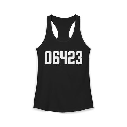 06423 East Haddam CT Zip Code Women's Ideal Racerback Tank Top
