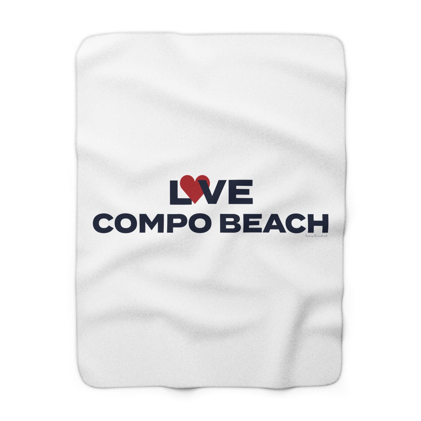Love Compo Beach Sherpa Fleece Blanket