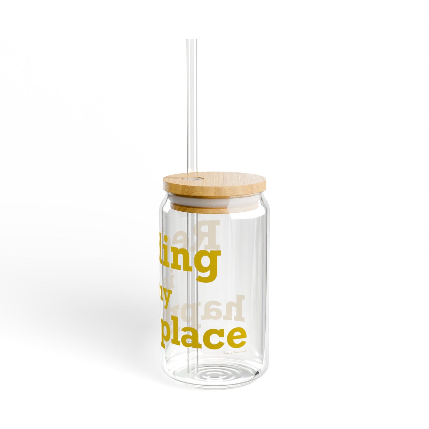 Redding Is My Happy Place Sipper Glass, 16oz