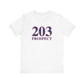 203 Prospect Red White & Blue Unisex Jersey Short Sleeve T-Shirt