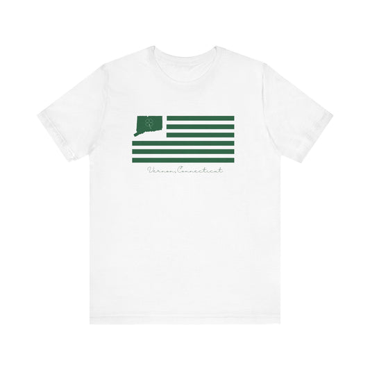 Vernon Connecticut St Patrick’s Day Flag Unisex Jersey Short Sleeve T-Shirt