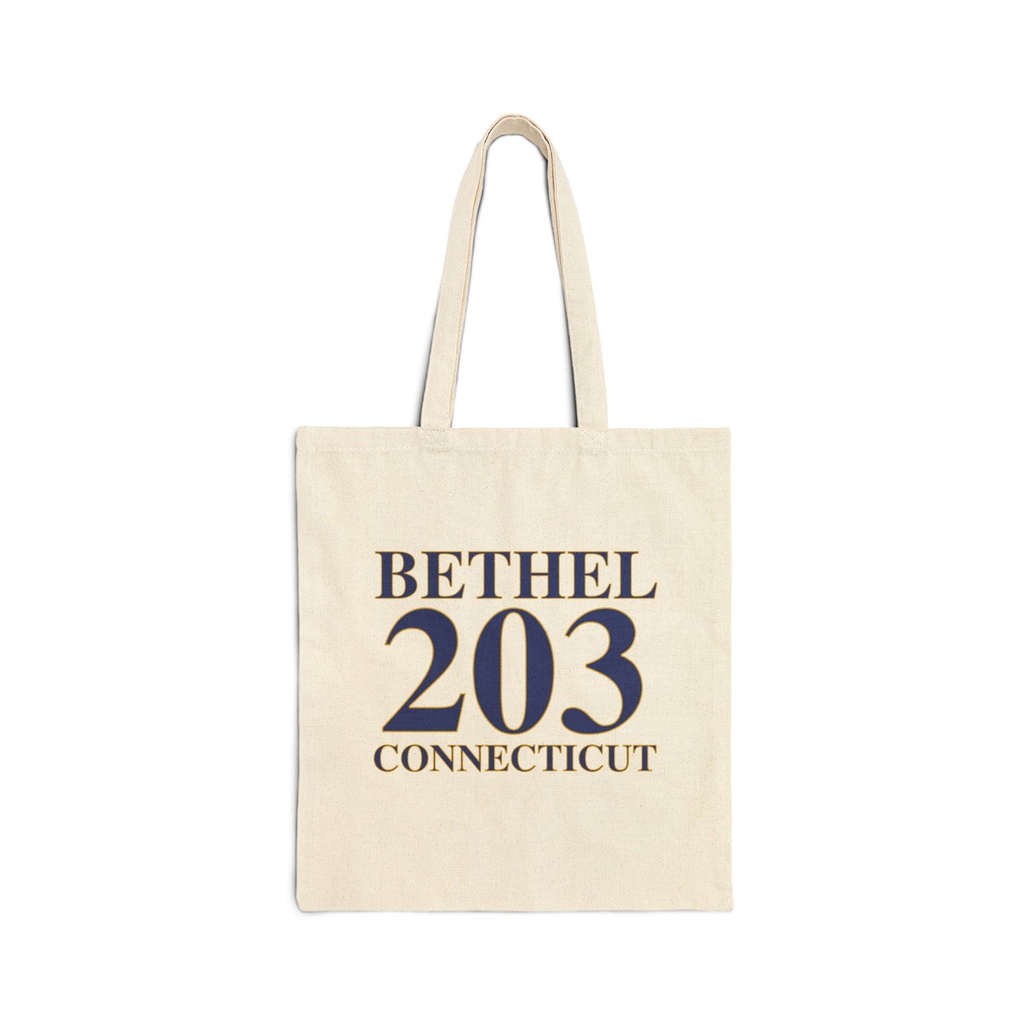 Bethel 203 Connecticut  Cotton Canvas Tote Bag