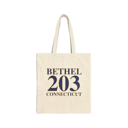 Bethel 203 Connecticut  Cotton Canvas Tote Bag