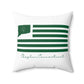 Chaplin Connecticut St. Patrick’s Day Flag Spun Polyester Square Pillow