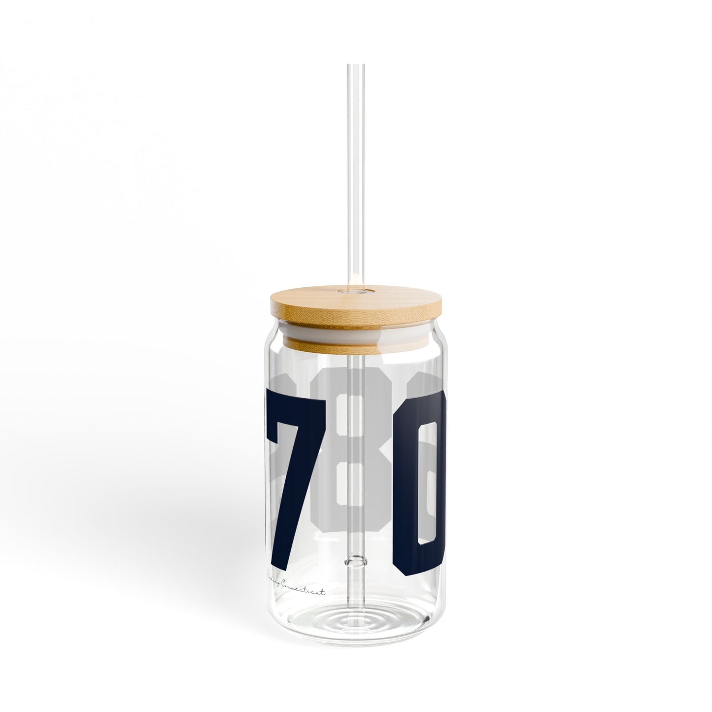 06897 Wilton Connecticut Zip Code Sipper Glass, 16oz