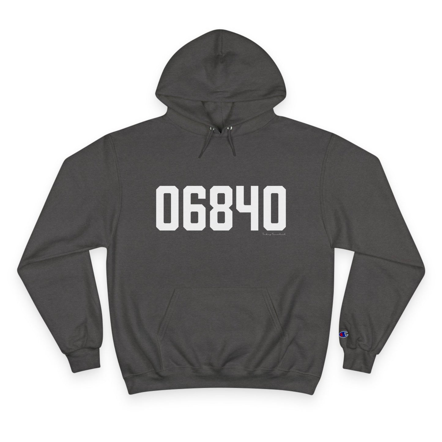 06840 New Canaan CT Zip Code Champion Hoodie Sweatshirt