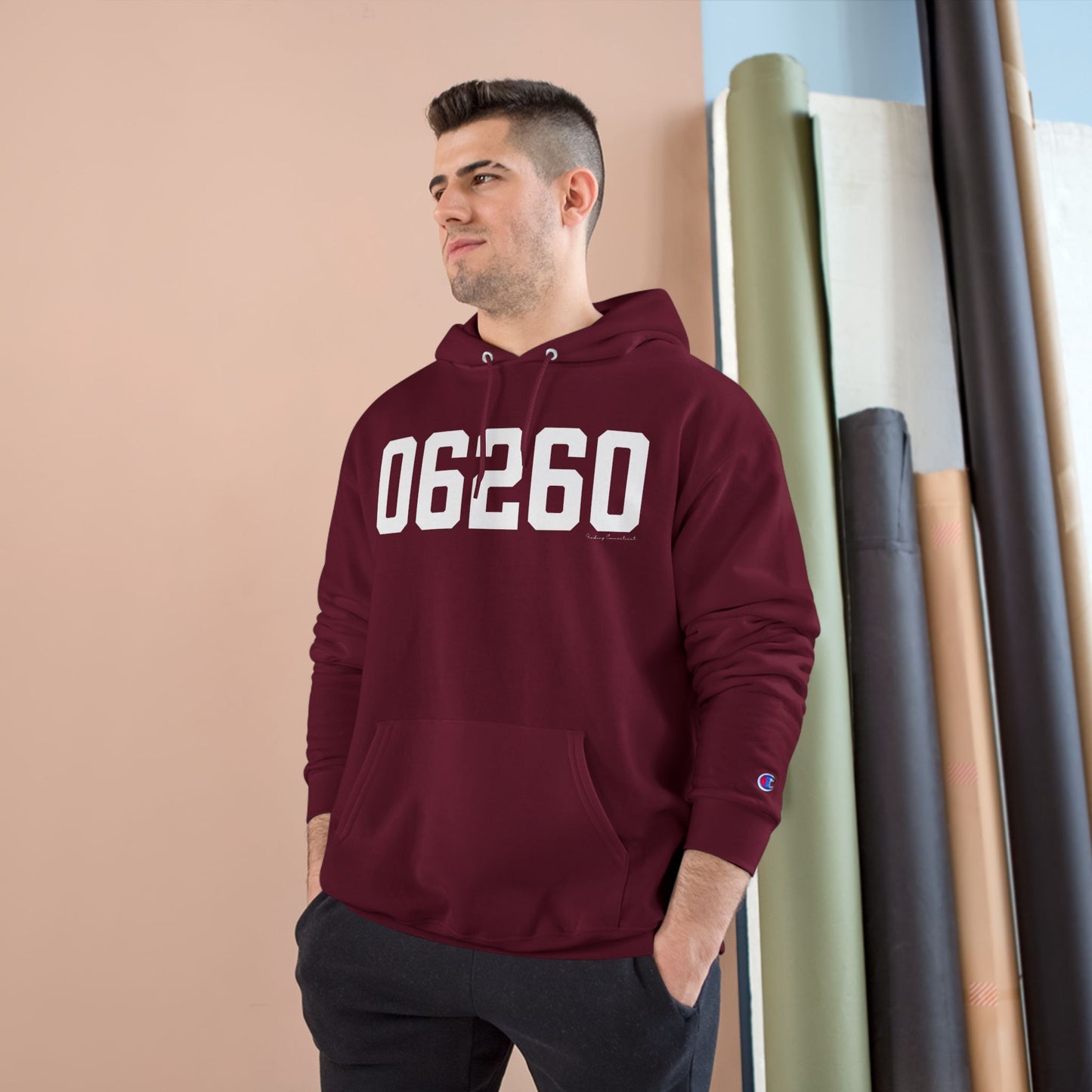 06260 Putnam CT Zip Code Champion Hoodie