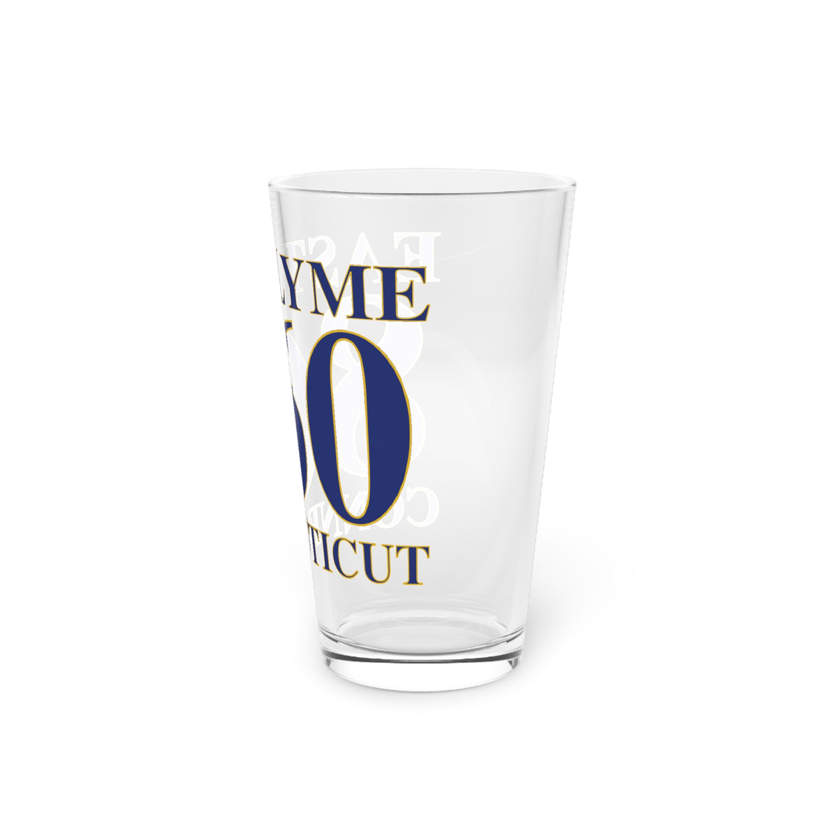 East Lyme 860 Connecticut Pint Glass, 16oz
