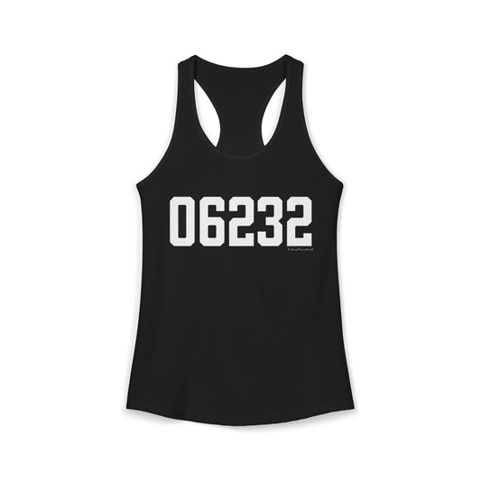 06232 Andover CT Zip Code Women's Ideal Racerback Tank Top