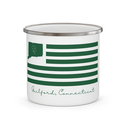 Guilford Connecticut St. Patrick’s Day Flag Enamel Camping Mug
