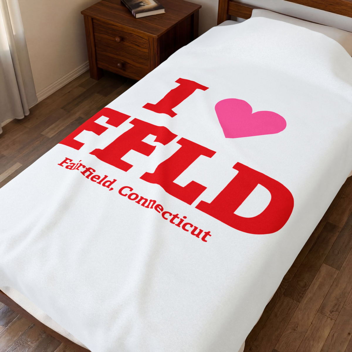 I Heart FFLD Velveteen Plush Blanket