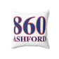 860 Ashford Red, White & Blue Spun Polyester Square Pillow