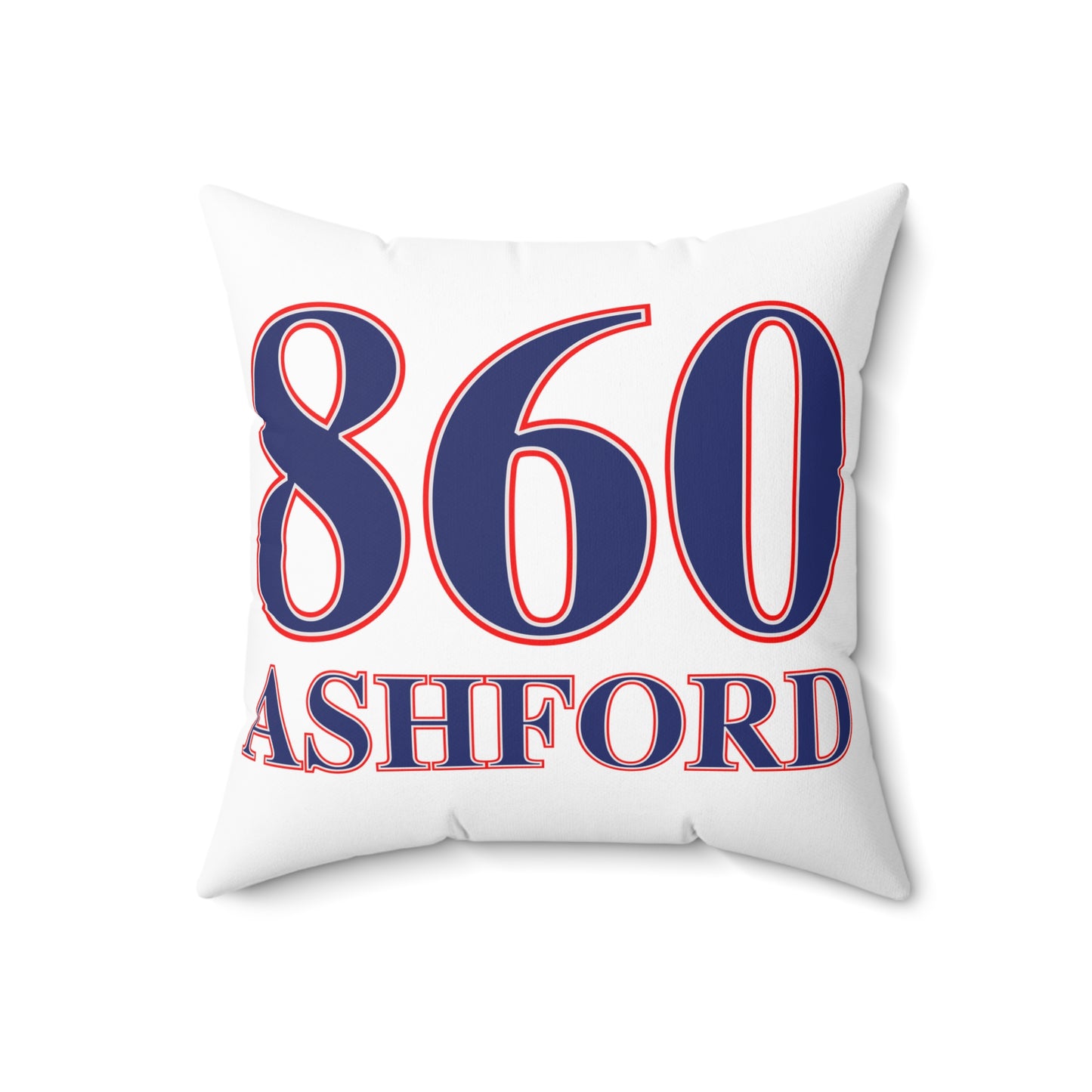 860 Ashford Red, White & Blue Spun Polyester Square Pillow