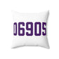 06905 Stamford Connecticut Zip Code Spun Polyester Square Pillow