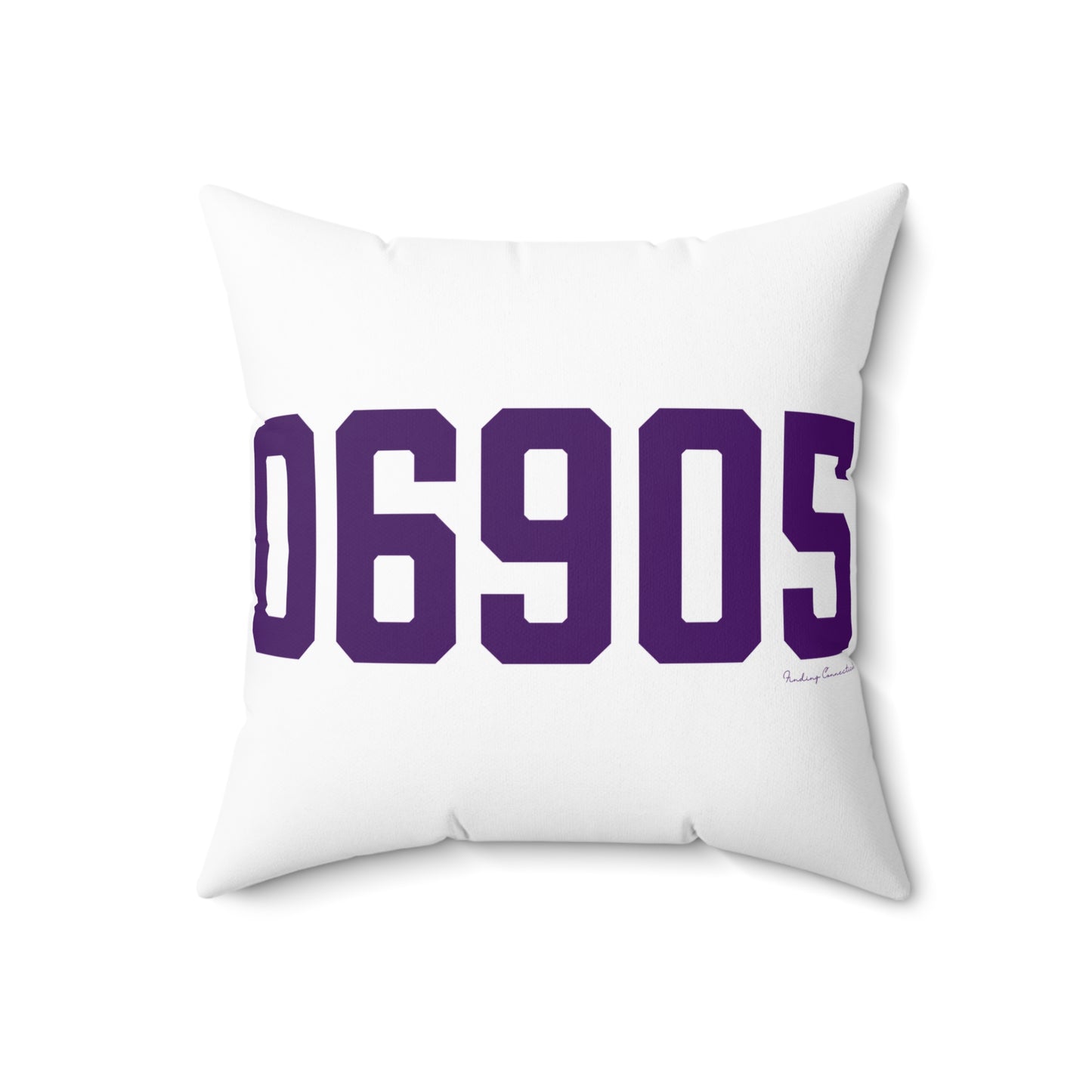 06905 Stamford Connecticut Zip Code Spun Polyester Square Pillow