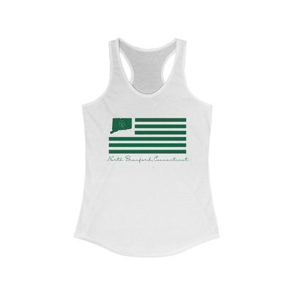 North Branford Connecticut St. Patrick’s Day Flag Women's Ideal Racerback Tank Top