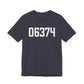 06374 Plainfield CT Zip Code Unisex Jersey Short Sleeve T-Shirt