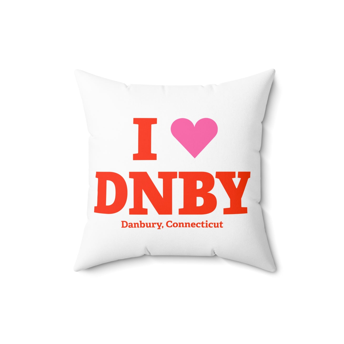 I Heart DNBY Spun Polyester Square Pillow