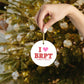 I Heart BRPT Glass Ornaments