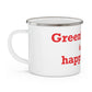 Greenfield Hill is My Happy Place Enamel Camping Mug
