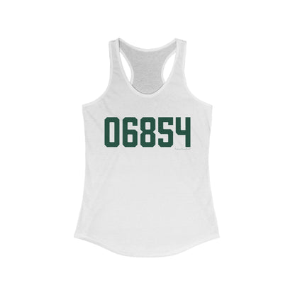 06854 Norwalk Connecticut Zip Code Women's Ideal Racerback Tank Top