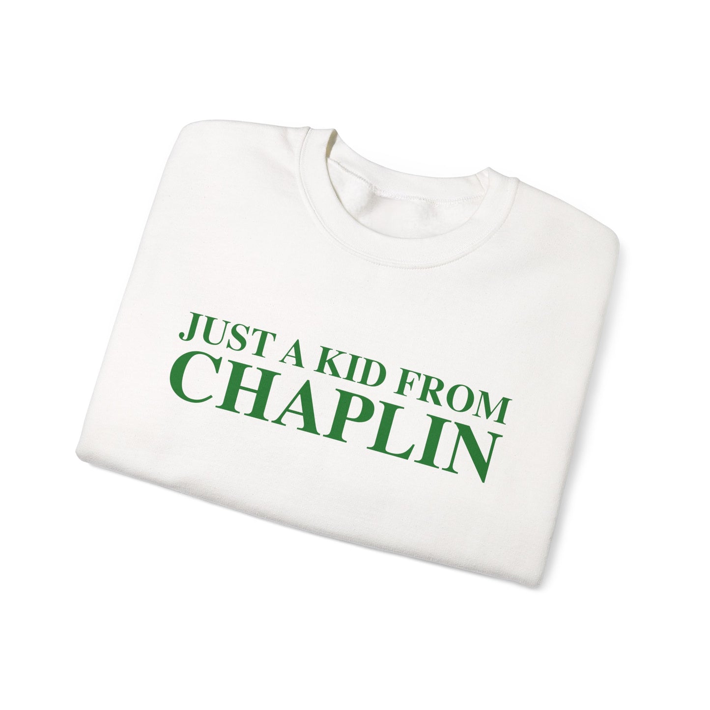 Just a kid from Chaplin Unisex Heavy Blend™ Crewneck Sweatshirt