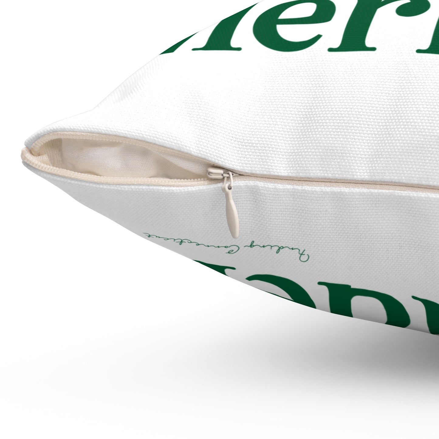 I Clover Meriden Spun Polyester Square Pillow