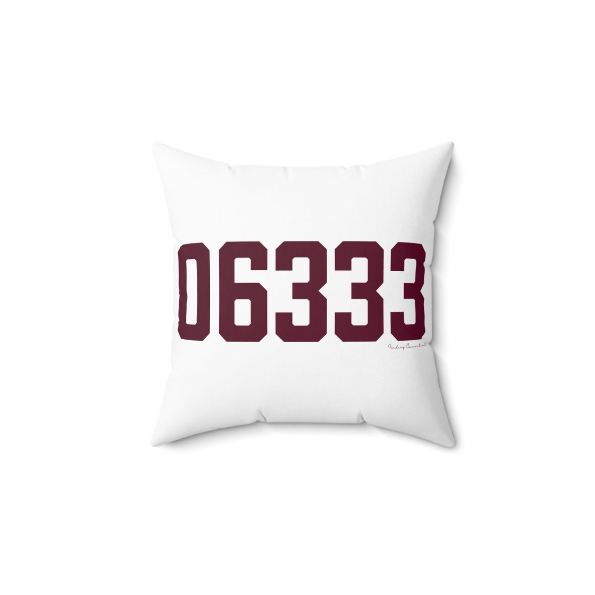 06333 East Lyme Connecticut Zip Code Spun Polyester Square Pillow