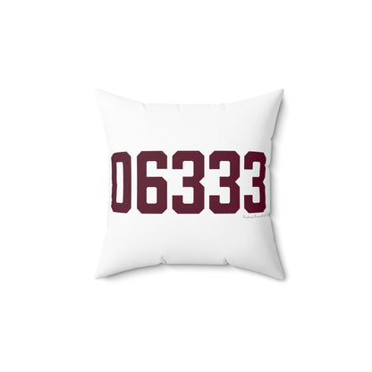 06333 East Lyme Connecticut Zip Code Spun Polyester Square Pillow