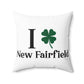 I Clover New Fairfield Spun Polyester Square Pillow