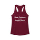New Canaan Is My Happy Place Women's Ideal Racerback Tank Top