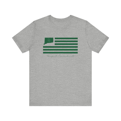 Pomfret Connecticut St. Patrick’s Day Flag Unisex Jersey Short Sleeve T-Shirt