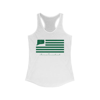 Morris Connecticut St. Patrick’s Day Flag Women's Ideal Racerback Tank Top