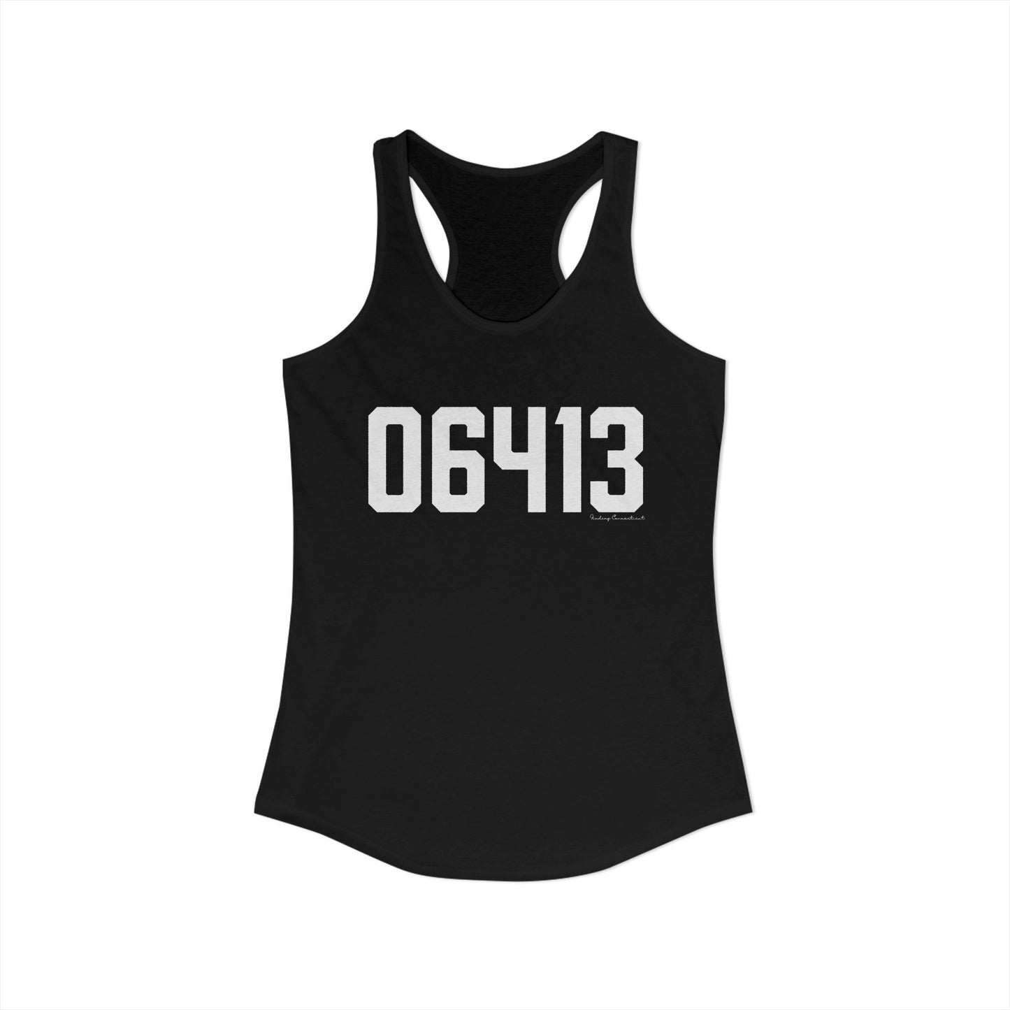 06413 Clinton CT Zip Code Women's Ideal Racerback Tank Top